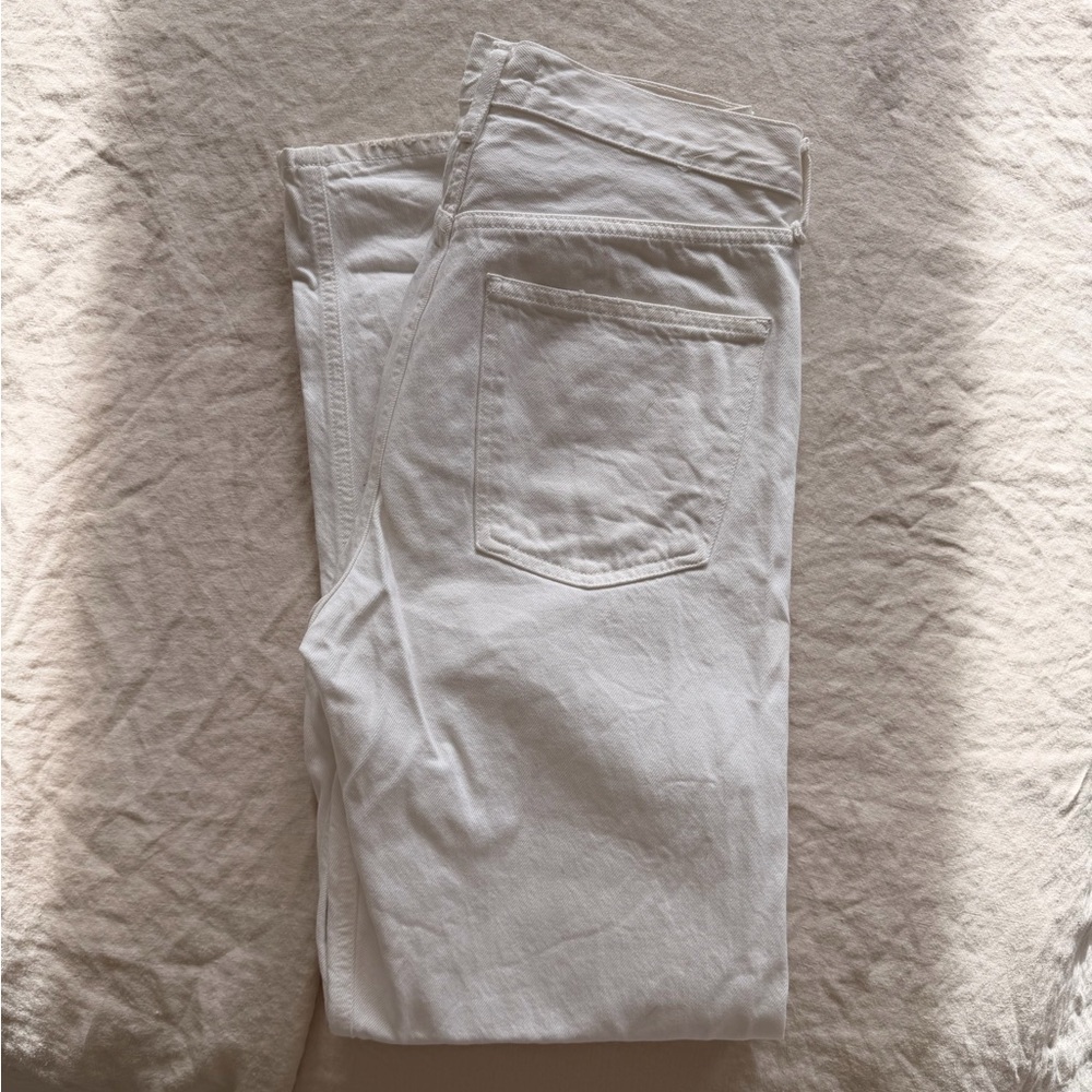 Agolde Women's Straight Leg Jeans in White